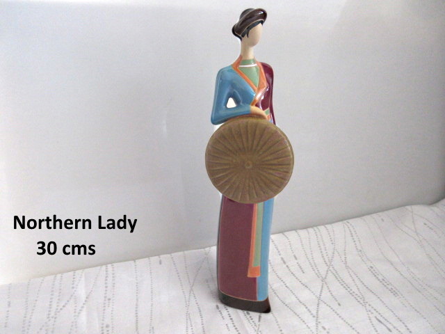 Statuette en cramique Gom Viet (Thiu Nu Bac B) 30cms